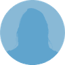 A colored silhouette of a headshot