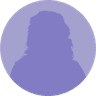 A colored silhouette of a headshot